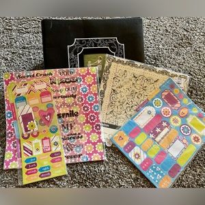 New leather scape book with accessories